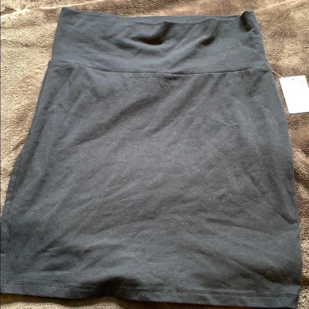 Black mini skirt